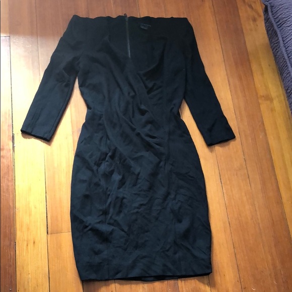 French connection FCUK Shiraz dress pointe shoulder sexy zip up - Picture 4 of 6